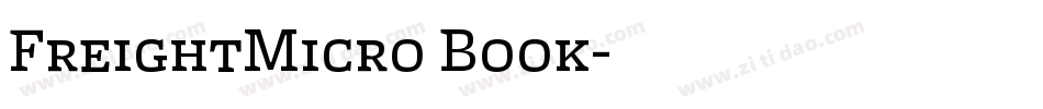 FreightMicro Book字体转换